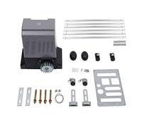 Motor Puerta Corredera, 220V 3A Motores para Puertas Correderas+ 6 x 1 m Rieles de dientes para puerta corredera, Operador de Apertura de Puerta, 2x mandos a distancia (750W)