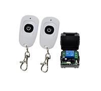 Motor Puerta Corredera, 315MHz / 433MHz DC12V 1CH RF Interruptor de control remoto inalámbrico Interruptor de puerta 5 transmisores con receptor for el sistema de bloqueo de control de puerta