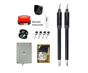 Motor Puerta Corredera, Abridor de puerta oscilante de doble brazo fuerte automático eléctrico de hasta 660 libras KIT de puerta de entrada de hardware for entrada