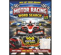Motor Racing Word Search for Kids: 100 Fun Puzzles with 2,000 Racing Words, Cars, Drivers, Tracks and Cool Facts | Brain Games for kids ages 8-12