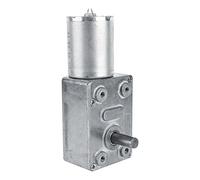 Motor Reductor de 12 V DC, CW/CCW Motor Sinfín de Alto Par Reversible de 2 Rpm, para Ventanas, Un Abridor de Puertas, Cabrestante en Miniatura(Diámetro Del Eje 6 mm)