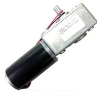 Motor reductor de CC de tornillo sin fin de turbina JSX634, 12 V/24 V, 2-250 RPM, par de giro en sentido horario/antihorario, ajustable, for abrir puertas y ventanas.(24V Single Shaft,15)