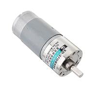 Motor reductor de engranajes 555 37GB555 cc 12V 24V, Motor Reversible de gran Torque, engranaje de Metal, bloqueo automático inverso for equipos de automatización(200RPM,12V)