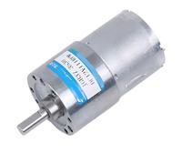 Motor reductor de engranajes metálicos JGB37-3530 de 12 V CC, 24 V, 37 mm, alto par, velocidad ajustable, 1 unidad(107RPM,24V Motorand Bracket)