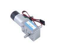 Motor reductor de velocidad JGY370 de 6 V CC con codificador, pequeño motor de engranaje helicoidal de doble eje, con velocidad ajustable en sentido horario y antihorario.(67RPM,6V only Motor)