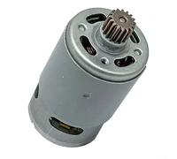 Motor RS550 de 14,4 V con 16 dientes para llave de trinquete y destornillador, pequeño componente de herramienta eléctrica de metal, color plateado, 75 x 37,5 mm, construcción ligera para el hogar y