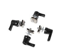 Motor Saddlebag Lever Lock Bolts & Nuts Mounting Kit Compatible con Touring CVO Road Breakout Deluxe Modelos 2001-2019(Black)