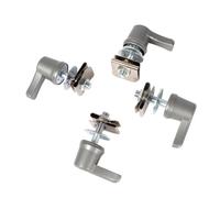 Motor Saddlebag Lever Lock Bolts & Nuts Mounting Kit Compatible con Touring CVO Road Breakout Deluxe Modelos 2001-2019(Sliver)