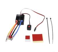 Motor sin escobillas 60a y Esc para kit combinado para 1/10 Escala eléctrica Rc Car Truck Crawler Vehículo de curso corto con protección (negro)