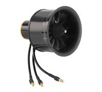 Motor sin Escobillas EDF Conjunto de Ventilador con Conducta con Excelente Potencia para el Avión RC Estable Aleación de Aluminio de Aluminio Negro (CW) (CCW)