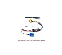 Motor sin escobillas: opciones de 1400 kV y 2200 kV, compatible con ESC de 30-40 A y hélices de 60-80 mm for alas fijas y helicópteros RC.(40AKV2450 Tester6040)