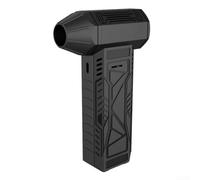 Motor sin escobillas para soplador turbo de 130000 RPM con batería recargable y protección contra sobretemperatura, colector de polvo para soplar humo, teclado y uso industrial (negro)