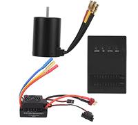 Motor sin escobillas resistente al agua de 3650 4500KV con ESC de 60A y tarjeta programadora, motor BLDC de 4 y 12 ranuras de alto par para coche RC 1/8 1/10