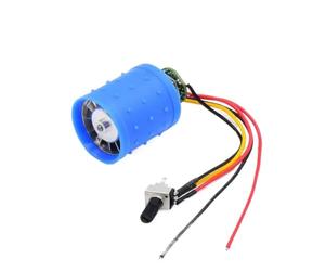 Motor Sin Escobillas Trifásico BLDC De Velocidad Ultra Alta, CC 9V, 12V, 24V, 100000RPM, Equipado Con Controlador, Impulsor De Aleación De Aluminio CNC, Ventilador Con Conductos(9V-12V)