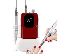 Motor Sin Núcleo Recargable De 35000 Rpm, Capacidad De Batería De 2500 Mah, Máquina De Taladro De Uñas De Color Sólido Silencioso Sin Ruido Con Estación De Carga De Energía,A7