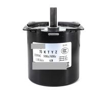 Motor síncrono 330.7 lbs 70KTYZ 40W AC110V220V AC Motor síncrono de imán permanente CW/CCW de baja velocidad(220V 20rpm)