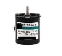 Motor síncrono 68KTYZ Motor de CA 220V 2,5 rpm -110rpm Motor 28W Eje de salida central Motor síncrono de imán permanente(20rpm)
