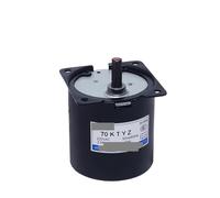 Motor síncrono de alto par 330.7 lbs 40 W AC 220 V Motor síncrono de imán permanente 220 V 70 KTYZ CW/CCW Motor de velocidad lenta con engranaje metálico de 2,5 a 110 RPM(50rpm)