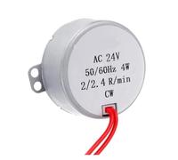 Motor síncrono de imán permanente de CA de 12 V/24 V, 50-60 Hz, 0,9 RPM-70 RPM, sentido horario, 4 W, eje D, for ventilador de horno microondas.(AC 24V 4-5RPM)
