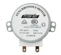 Motor síncrono de plato giratorio for microondas, 220-240V, 4W, 50Hz, CW/CCW, for soplador de aire, TYJ50-8A7, 49TYZ-A2, Motor de bandeja for horno microondas(4rpm)
