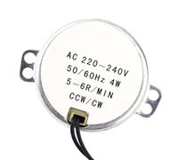 Motor Síncrono Eléctrico Motor con Engranaje de CA de 220-240 V Motor de 4 W CW/CCW para un Rendimiento Confiable Ideal para Diversas Aplicaciones (5-6 RPM)