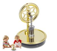 Motor Stirling a baja temperatura: diseño en miniatura, estructura simple, mecanismo claro, base estable, uso práctico. Enseñanza de principios de energía térmica, apoyo al conocimiento de la