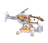 Motor Stirling de helicóptero de transporte, motor horizontal de un solo cilindro, modelo para experimentos de física, coleccionistas, mejora de habilidades prácticas y creatividad, regalo