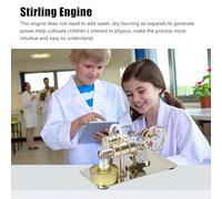 Motor Stirling Modelo de Motor Generador de Electricidad de energía térmica - Motor de combustión Externa Módulo de Bricolaje para educación científica y experimentos de física en