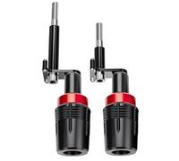 Motor Topes Anticaida Para Kawasaki Para Ninja 500 500SE Z500 Deslizadores Marco Almohadilla Choque Protección Contra Caídas Deslizador Escape(Frame Sliders-Red)