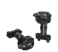 Motor Topes Anticaida Para Kawasaki Z750 Z 750 2007-2013 Protección Contra Caídas Motocicleta Marco Deslizante Carenado Almohadilla Protectora Anti Bola(Black)