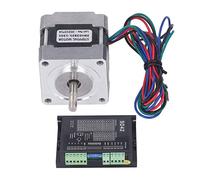 Motor Torvex, motor paso a paso de 2 fases DC7.8V con controlador DC20-50V, kit de motor paso a paso de bajo ruido para máquina CNC