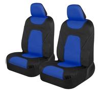 Motor Trend AquaShield - Fundas de Asiento de Coche para Asientos Delanteros, Color Azul, de Dos Tonos, Impermeables, Neopreno, Fundas Interiores para Auto, camión, Furgoneta, SUV