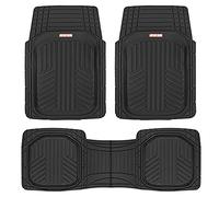 Motor Trend FlexToughXL - Juego Completo de Alfombrillas de Goma para Todo Tipo de Clima, Impermeables, Resistentes, revestimientos Flexibles para automóvil, camión, Furgoneta, SUV, tapetes de Piso