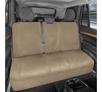 Motor Trend SpillGuard - Funda Impermeable para Asiento Trasero de Coche, Costuras Negras, Protector de Asiento Trasero Dividido con Acolchado de Neopreno, Funda de Asiento Trasero para niños y