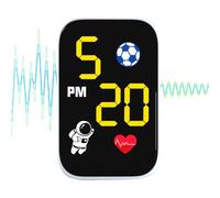 Motorbike Clock - Small Adhesive Dash Mount, with LED Light Waterproof Digital Display, Illuminated Timepiece for Urban Riding, Compact Motorcycle Accessory Commute | for Cycling Enthusiasts Men Women