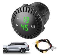 Motorbike Clock - Waterproof LED Display 12V 24V, Car Interior Touch Digital Gauge | Electronic Time Management Panel, Urban Road City Riding Commuting Adventure Motorcycle Backlight Watch Equipment