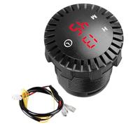 Motorbike Clock - Waterproof LED Display 12V 24V, Car Interior Touch Digital Gauge | Electronic Time Management Panel, Urban Road City Riding Commuting Adventure Motorcycle Backlight Watch Equipment