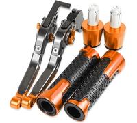 Motorbike Drum Brakes CB125F Motorcycle Aluminum Brake Clutch Levers Handlebar Hand Grips Ends for Honda CB125F 2016 Reservoir Levers,Resistente al Uso