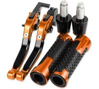 Motorbike Drum Brakes Motorcycle Adjustable Brake Clutch Levers Handlebar Hand Grips Ends For Kawasaki For Z125 For Z125PRO 2015-2018 Reservoir Levers,Resistente al Uso