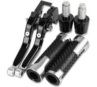 Motorbike Drum Brakes Motorcycle Adjustable Brake Clutch Levers Handlebar Hand Grips Ends For Kawasaki For Z125 For Z125PRO 2015-2018 Reservoir Levers,Resistente al Uso