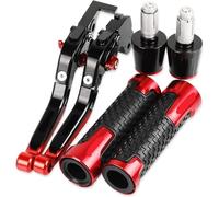 Motorbike Drum Brakes Motorcycle Adjustable Brake Clutch Levers Handlebar Hand Grips Ends For Kawasaki For Z125 For Z125PRO 2015-2018 Reservoir Levers,Resistente al Uso