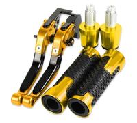 Motorbike Drum Brakes Motorcycle Adjustable Brake Clutch Levers Handlebar Hand Grips Ends For Kawasaki For Z125 For Z125PRO 2015-2018 Reservoir Levers,Palanca de Freno y Embrague