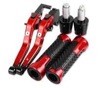 Motorbike Drum Brakes Motorcycle Aluminum Adjustable Brake Clutch Levers Handlebar Hand Grips Ends For Honda For CB400F 1989-1991 Reservoir Levers,Palanca de Freno y Embrague