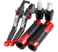 Motorbike Drum Brakes Motorcycle Aluminum Brake Clutch Levers Handlebar Hand Grips Ends For Ducati For Hypermotard1100 2007-2012 Reservoir Levers,Palanca de Freno y Embrague
