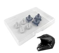 Motorbike Hat Accessory Kit - Endurable Quick Change Fasteners, Lightweight Robust Material Design, Essential Roadside Repair, Precision Threading | For Open Face & Full Face Helmets