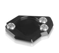 Motorbike Kickstand Foot Side Stand Extension Pad Support Plate Motorcycle Compatible with F700GS 2008-2015 F650GS Twin 2008-2014(Black)