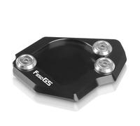 Motorbike Kickstand Foot Side Stand Extension Pad Support Plate Motorcycle Compatible with F700GS 2008-2015 F650GS Twin 2008-2014(Black F650gs)