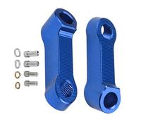 Motorbike Mirror Riser Adapter - Handlebar Mounting Clamp Kit | Adjustable Mirror Holder for E-Bike, Street Bike, of road Motorcycle | Upgrade Accessories for Rearview Mirror Extension, Strong Metal