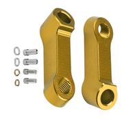 Motorbike Mirror Riser Adapter - Handlebar Mounting Clamp Kit | Adjustable Mirror Holder for E-Bike, Street Bike, of road Motorcycle | Upgrade Accessories for Rearview Mirror Extension, Strong Metal