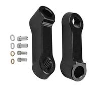 Motorbike Mirror Riser Adapter - Handlebar Mounting Clamp Kit | Adjustable Mirror Holder for E-Bike, Street Bike, of road Motorcycle | Upgrade Accessories for Rearview Mirror Extension, Strong Metal